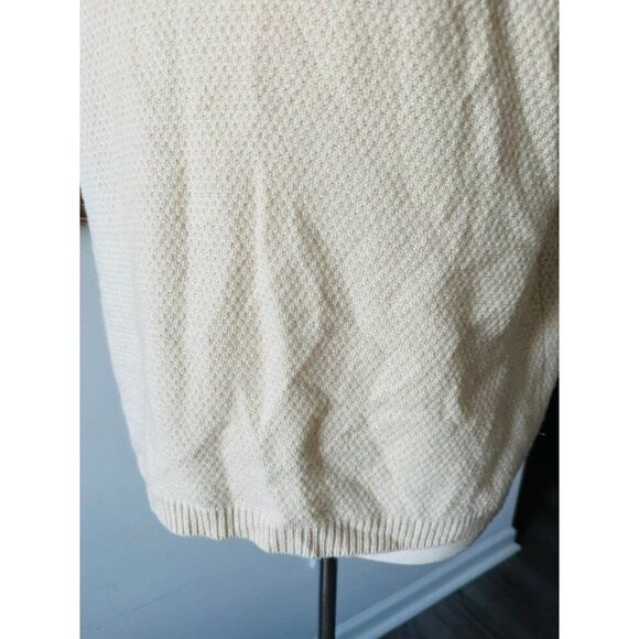 FB3 MaxMara Cream Textured Sweater Short Sleeve Layer Italy Medium - Picture 4 of 6